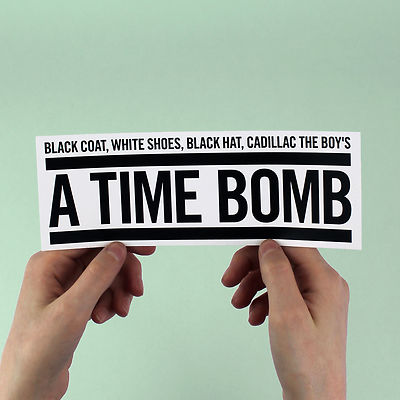 Rancid ''Time Bomb'' Sticker! Ramones, NOFX, Operation Ivy, Green Day, Distillers