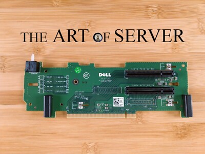 Dell PowerEdge R710 PCI-E PCIe 2x8 Riser MX843 MODIFIED WITH OPEN SLOTS for GPU
