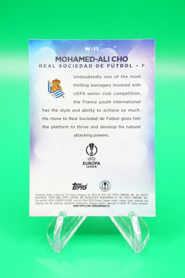 (2 Cards) 2022-23 Topps Chrome Wonderkids #W-11 Mohamed-Ali Cho CDW - Image 2 of 4