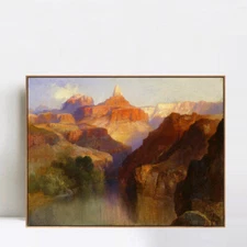 Framed Canvas Giclee Print Art Mountains#4 by Albert Bierstadt Wall Art Decor
