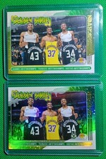2020-2021 NBA HOOPS~Antetokounmpo Jersey Swap~2 Card Lot~1 Holo,1 Non Holo~No.9