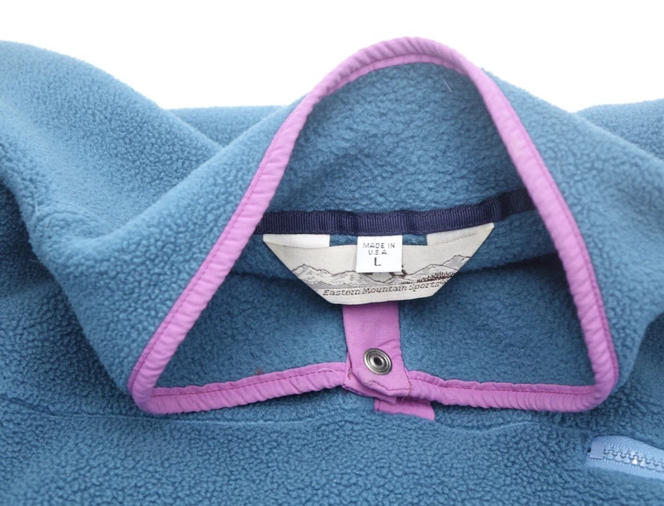 Size Large - Men’s Vintage EMS Snap Fleece Pullover Made In The USA - Image 3 of 4