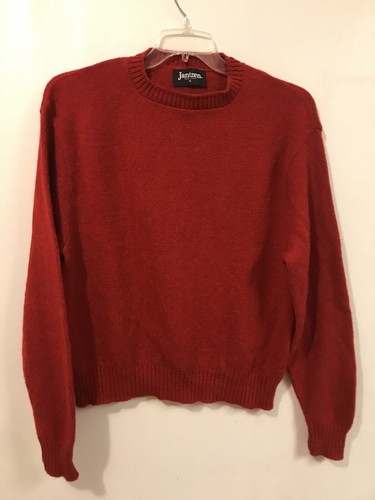 Vtg Jantzen Sweater Mens XL Red Crew 