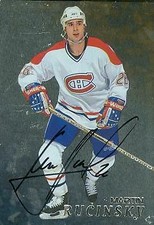 Martin Ruchinsky autographed hockey card (Canadiens) 1998 In The Game #221