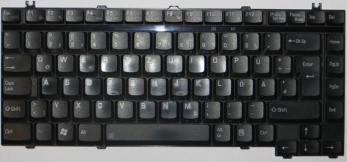 einzelne Taste, Ersatztaste für Toshiba Satellite A100-512 Notebook, DE Keyboard