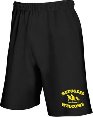 REFUGEES WELCOME  Jam Short black