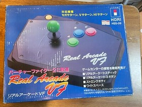 Hori Real Arcade VF Stick HSS-09 Sega Saturn Boxed w/Virtua Fighter 2 Tested JP