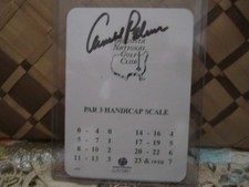Arnold Palmer SIGNED Augusta National Masters Par 3 Scorecard GAI AUTOGRAPHED