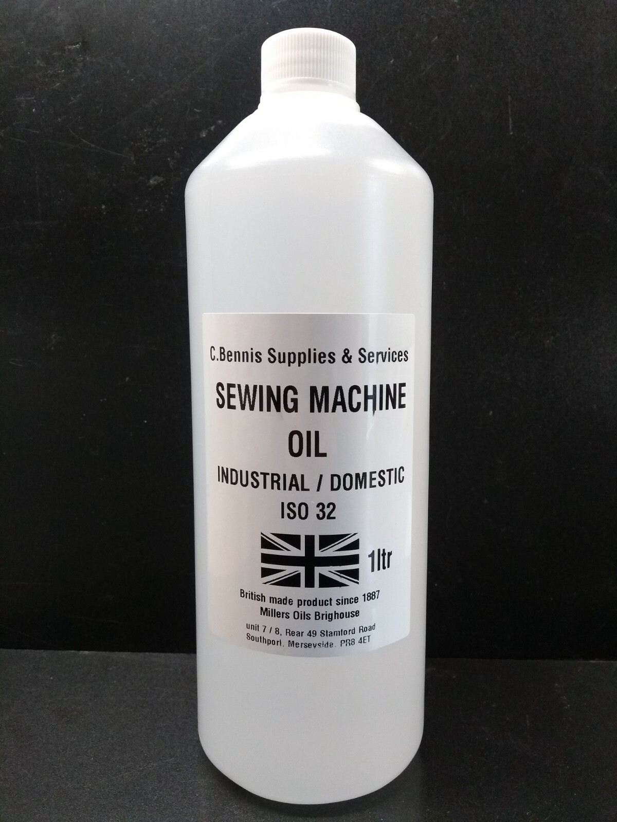 1 Ltr Premium British Industrial or Domestic Sewing Machine & Over Locker OIL