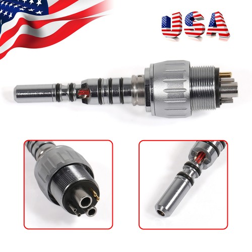 Dental Fiber Optic LED High Speed Turbine Handpiece Led Coupler 4/6Hole - Picture 18 of 38