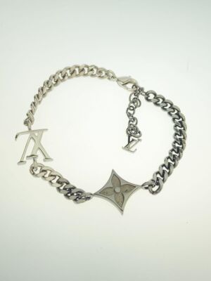 LOUIS VUITTON LV Instinct Silver Women's Bracelet M00508 LOUIS VUITTON LV Instinct Silver Women's Bracelet M00508