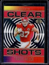2021 Panini Illusions Football Acetate Clear Shots Pink 149/399 Travis Kelce