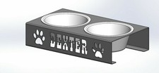 CUSTOM Dog Cat Bowl Personalized Metal Puppy Bowl Dish Plate For Pet Owner Gift
