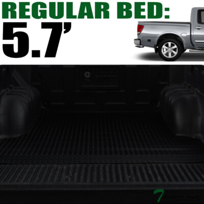 #ad TLAPS For 2016 2024 Nissan Titan 5.5#x27; 67quot; Rubber Truck Bed Trunk Mat Liners Blk $83.00