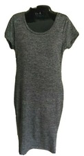 FOREVER 21 Women's Heather Gray Short Sleeve Bodycon Dress Sz. S