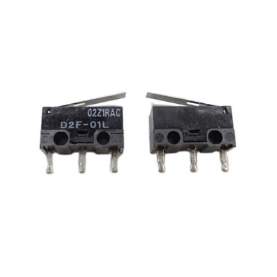 10PCS Mouse Microswitch Original D2F-01L 10M Clicks 1.47N Limit Switches