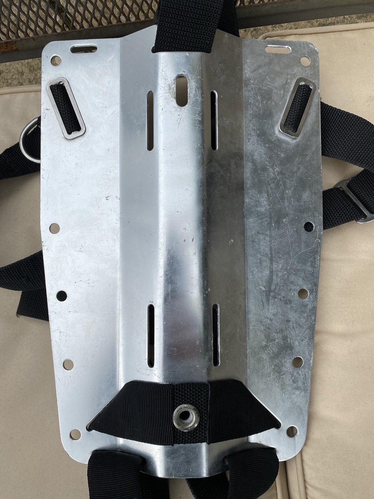 Dive Rite Aluminium Travel Back Plate on continuous harness eBay