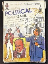 1984 Hoyle Pocket Trivia Card Pack Series 6 Political Trivia Vintage