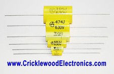 Image of Polyester Axial Capacitor 250V 400V 630V1000V 1000pF to 4.7uF Audio Quality MKT
