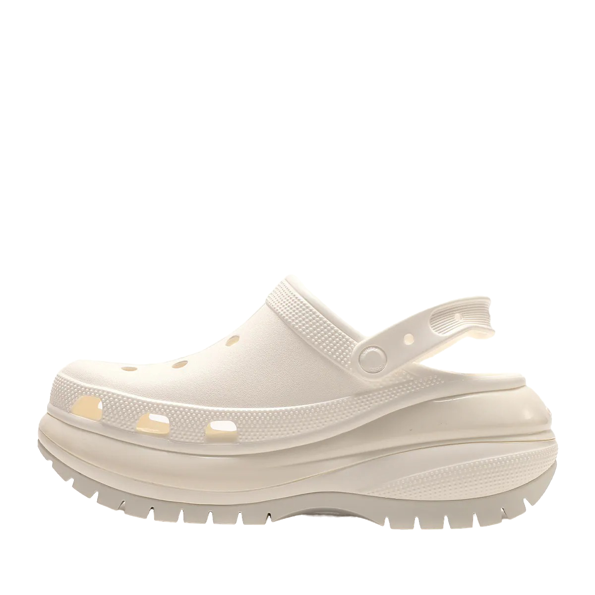 NEWQ Crocs Classic Mega Crush Clog White 207988-100 High NEWQ Crocs Classic Mega Crush Clog White 207988-100 High