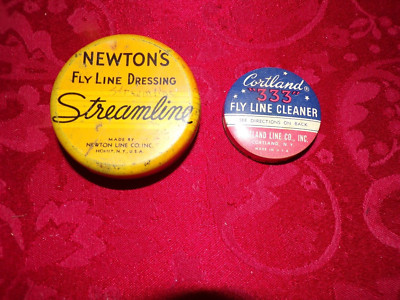 Vintage Cortland Fly Line Cleaner Tin - "Made U.S.A." - Fly Fishing