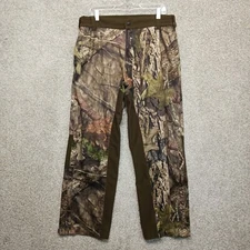 Yukon Gear Pants Mens L Brown Camo Realtree Zip Ankle Hiking Hunting Camouflage 