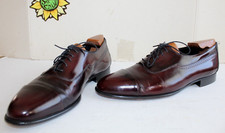 Johnston & Murphy Men's Vasselli Oxfords Burgundy Leather Shoes, US Size 11.5 M