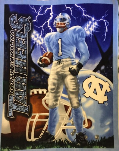 NCAA COLLEGE NORTH CAROLINA TACONES ALQUITRÁN PANEL POLAR 4 MANTAS, COLGADOR DE PARED ARTESANAL - Imagen 5 de 15
