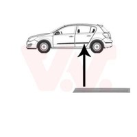 VAN Wezel Zier Schutzleiste TüR Hinten Links FüR Opel Astra H L48 A04 L69