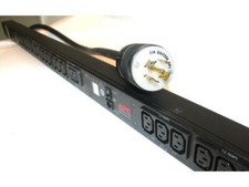 APC AP7864 Rack PDU, Metered, Zero U, 5.7kW, 208V, (36)C13 & (6)C19 - USED