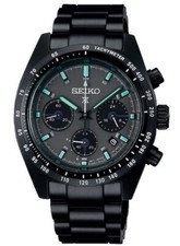 Seiko Prospex Black  Night Speedtimer  Solar Chronograph Men's Watch SSC917P1
