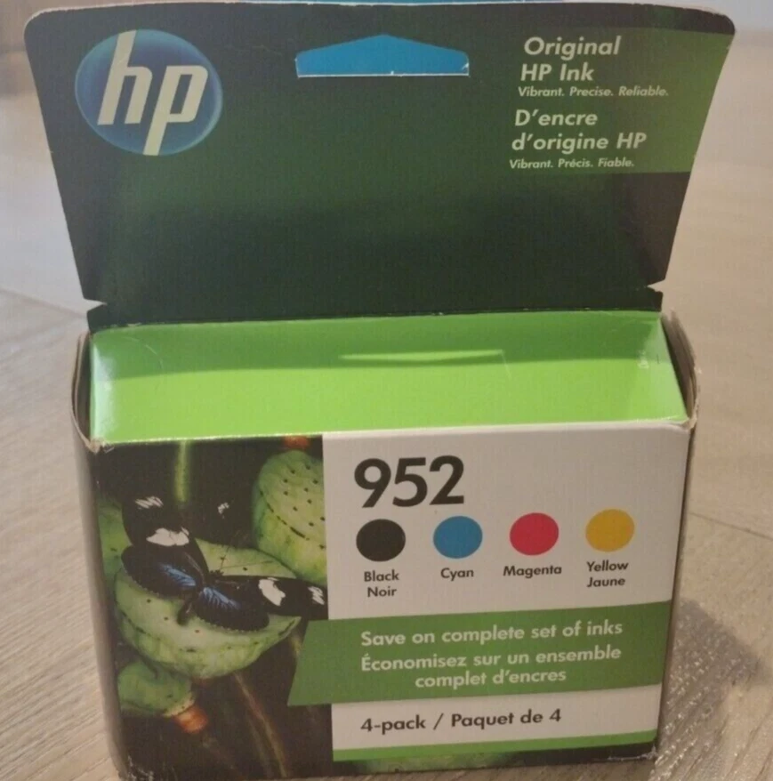 Cartuchos de tinta originales HP 952 - para impresora HP8728 8734 8744 - sin caja - OEM - 4PK Foto 3 de 4