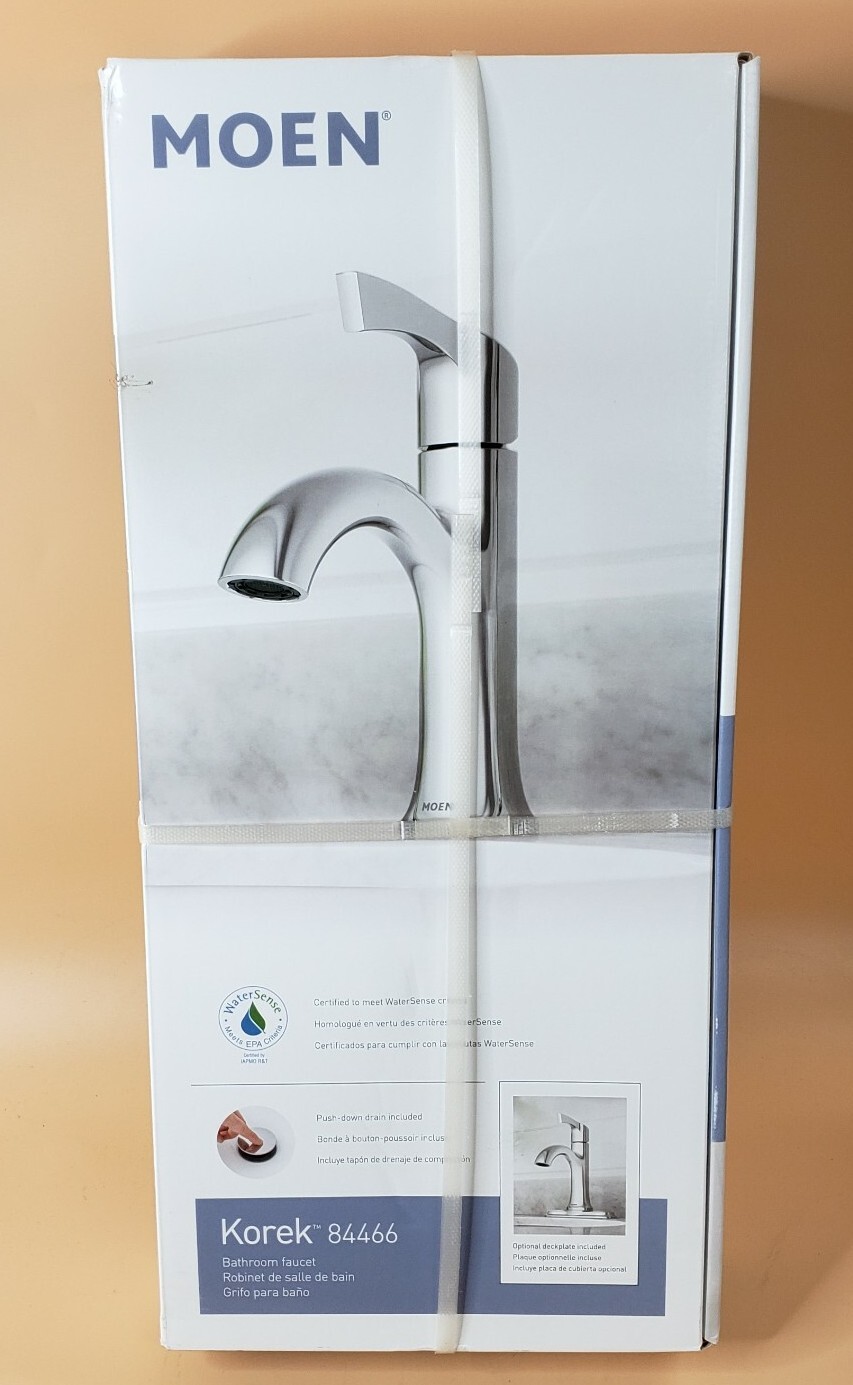 Grifo Lavabo Cuadrado Cromado Monomando Con Apertura Agua Fría
