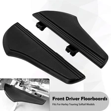 Defiance Non-Slip Driver Floorboards For Harley 86-25 Touring Road Electra Glide