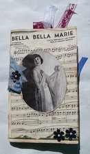 Vintage Beautiful Woman Junk Journal Handmade Soft Cover 68 pages