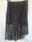 Patricia Wolf Texas Black Suede Fringe Skirt 8 — photo 3
