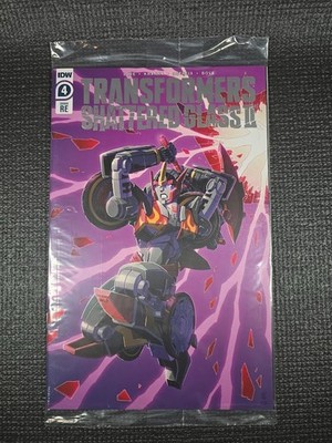 IDW Transformers: Shattered Glass #4 RE Hasbro Pulse Variant Foil Flamewar