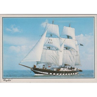Postkarte Große Schiffe Royalist Segelschiff von J. Arthur Dixon