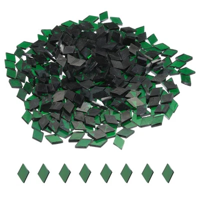 UXCELL 200g Mosaikfliesen in Rautenform aus Glas,Buntglasmosaikstücke #25