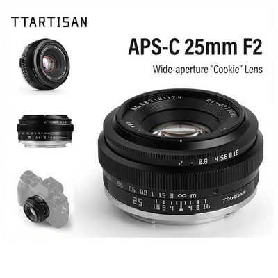 TTArtisan 25mm F2 APS-C Manual Prime Portrait Lens for Sony E mount