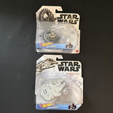 Hot Wheels Star Wars Disney Mattel Set Of 2 NIB Collectibles