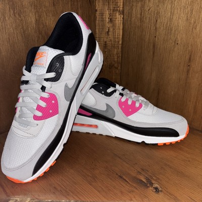 Nike Air Max 90 US 14 Men Grey White Black Pink Retro Run -Dunkin' Donuts- NIB