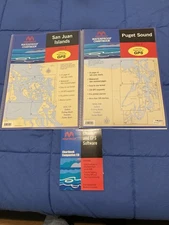New Maptech Puget Sound San Juan Islands Chart Maps And GPS Software Waterproof