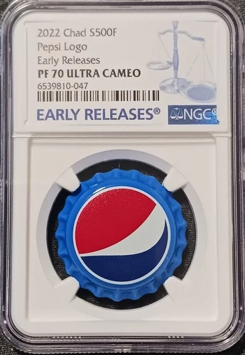 2022 Chad s500F Vintage Pepsi Logo PF 70 ULTRA CAMEO NGC-EARLY RELEASE