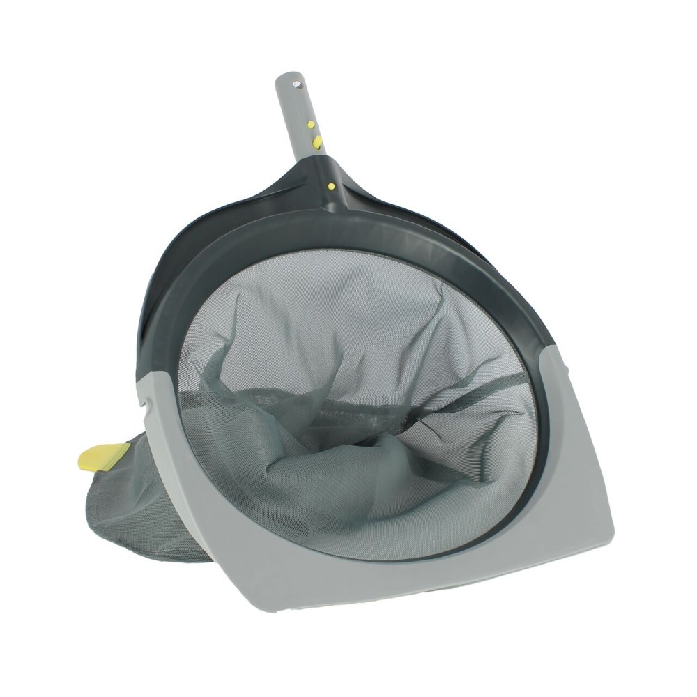 Épuisette de fond de piscine ronde en aluminium bleu pour l'entretien des bassins