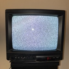 Vintage SHARP 13" CRT TV Retro Gaming Color Television Model 13NV68 No Remote