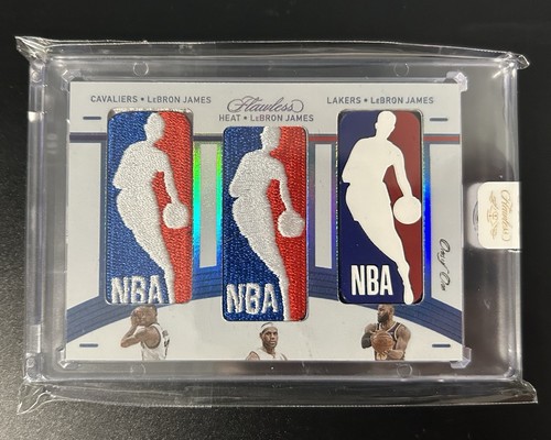 2020-21 Flawless Triple Logoman LeBron James 1/1 (Trading Card) - Read Desc