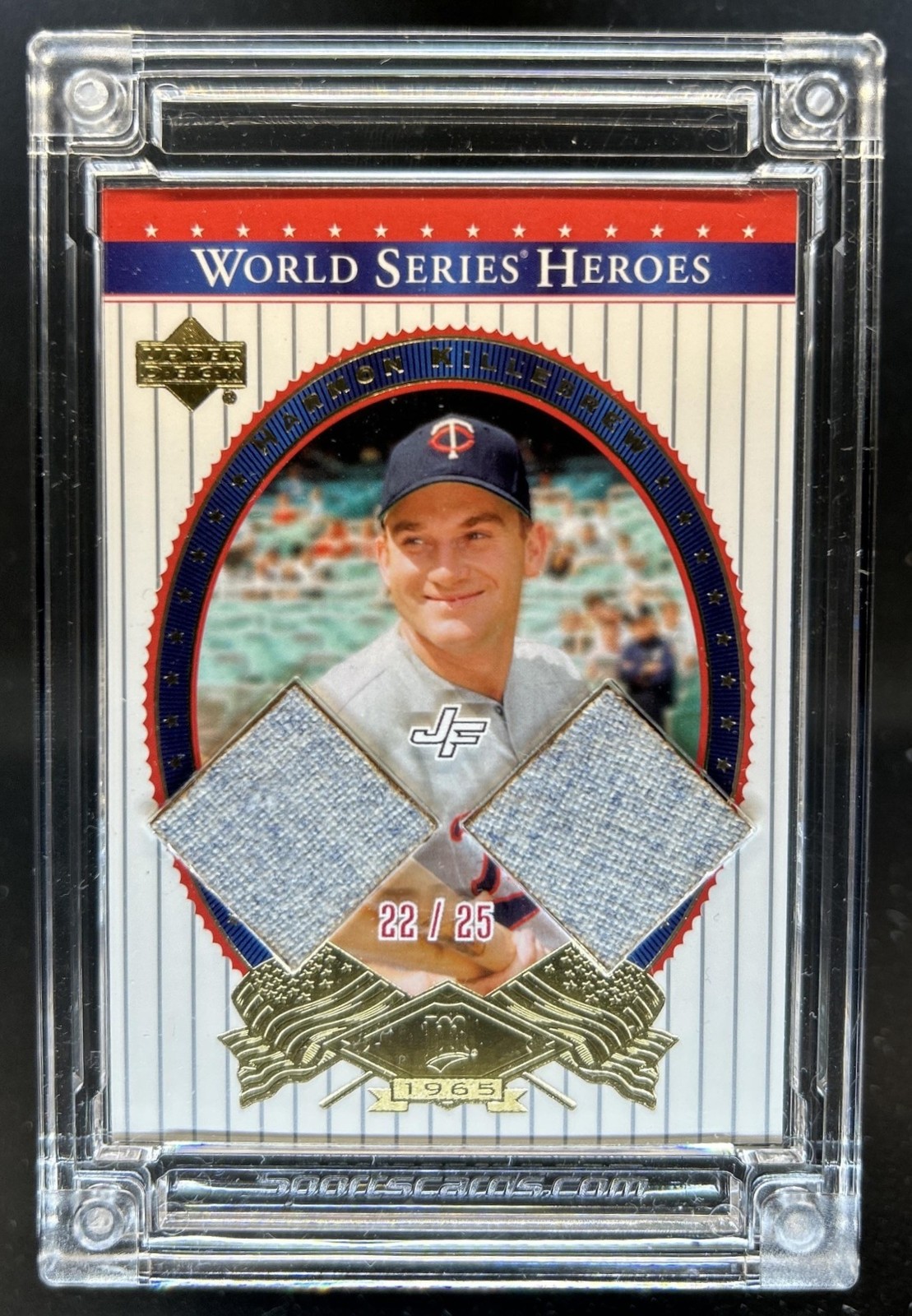 2025 Jersey Fusion Baseball Harmon Killebrew Game Used Jersey #22/25 Twins view 1