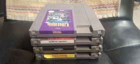 4 Nintendo NES games Demon Sword Dragon Warrior Ultima & Hydlide