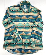 Roper Mens XL Aztec Long Sleeve Western Shirt Ranch Rodeo Cowboy USA Vintage
